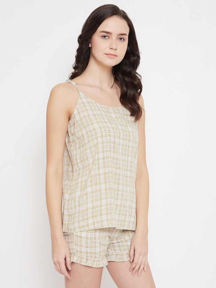 Checked Night Suit - Women Night Suits