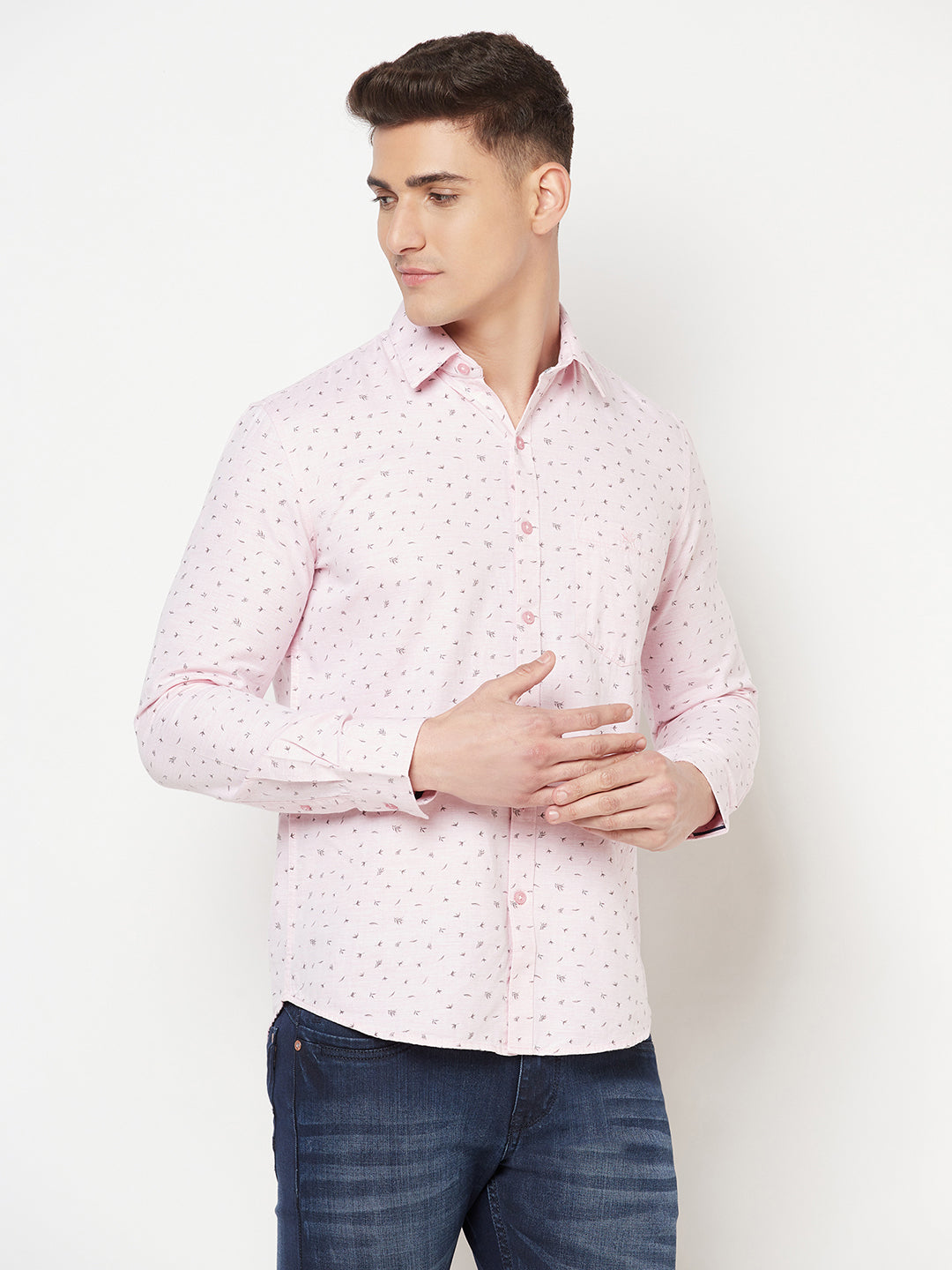 Pink Floral Shirt - Men Shirts