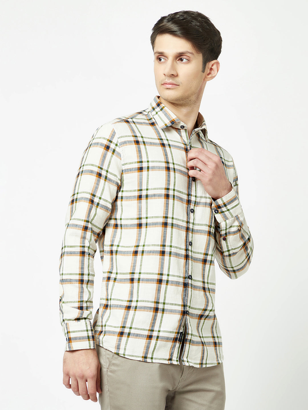  Cream Flannel Shirt