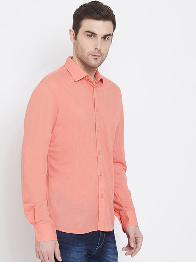 Pink Slim Fit shirt - Men Shirts