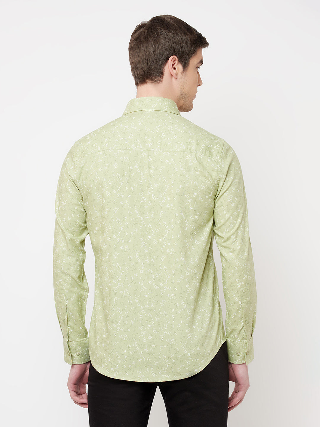 Green Floral Shirt - Men Shirts