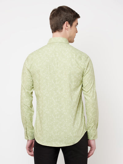Green Floral Shirt - Men Shirts