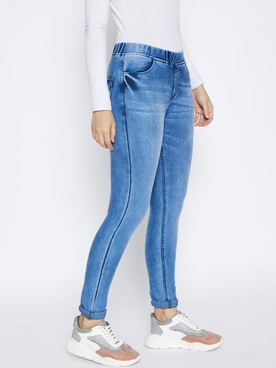 Blue Skinny Fit Jeans - Women Jeans