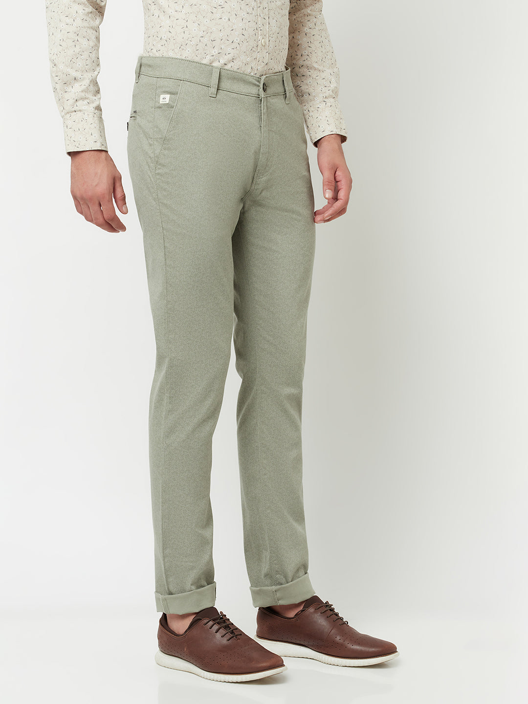 Olive Trousers-Men Trousers-Crimsoune Club