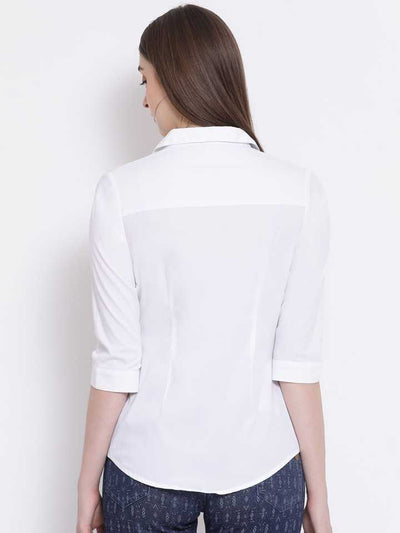 White Casual Shirt - Women Shirts