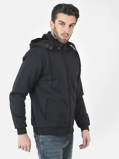  Navy Blue Removable Hood Jacket 