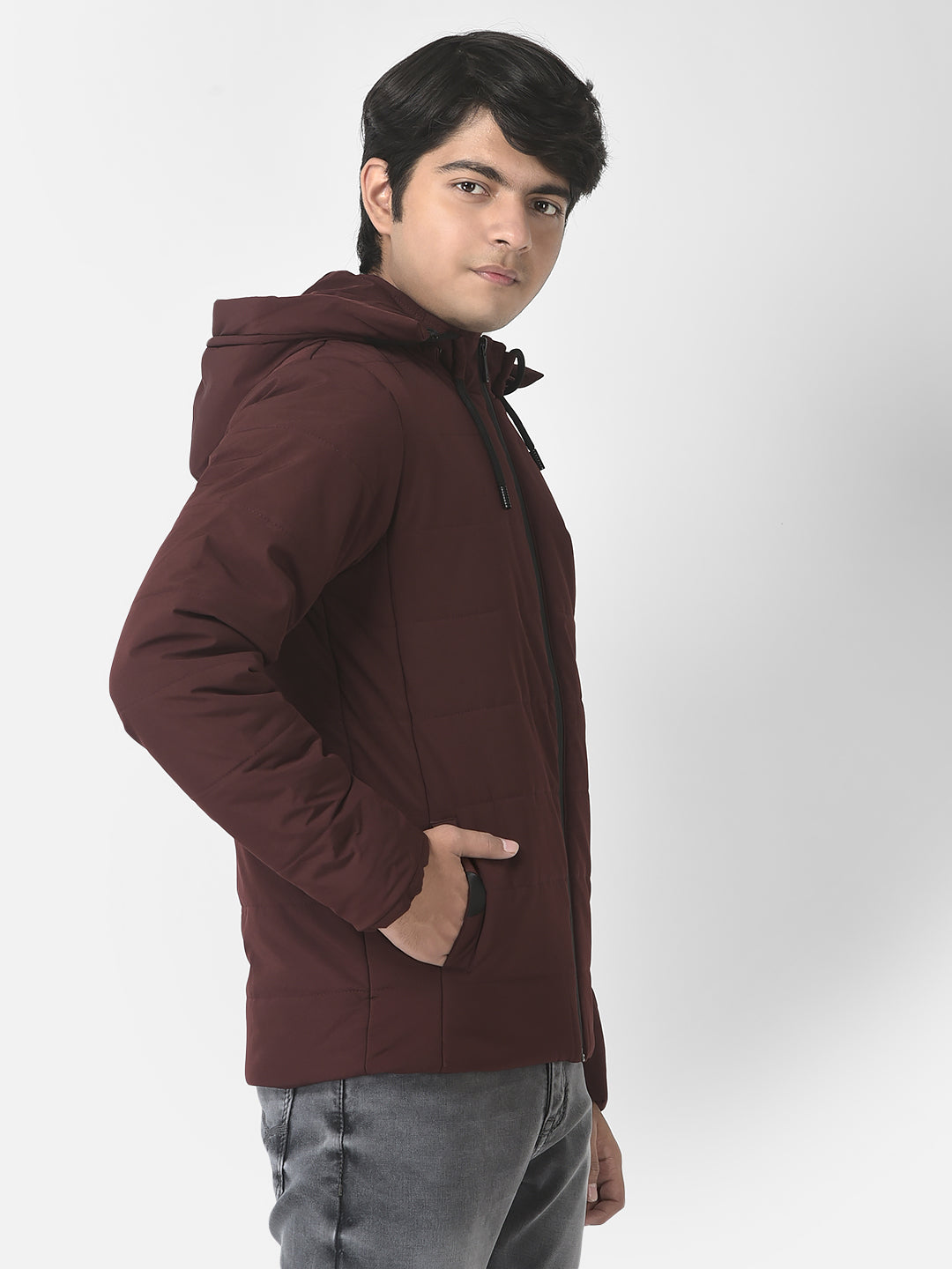  Maroon Light Padding Jacket