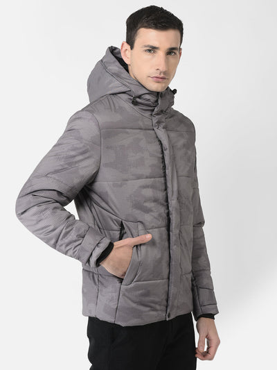  Grey Camouflage Padded Jacket 