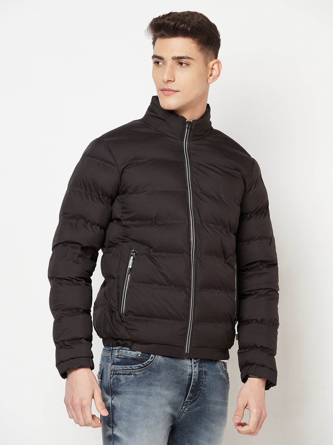 Black Puffer Jacket - Men Jacket