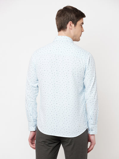 Blue Floral Shirt - Men Shirts