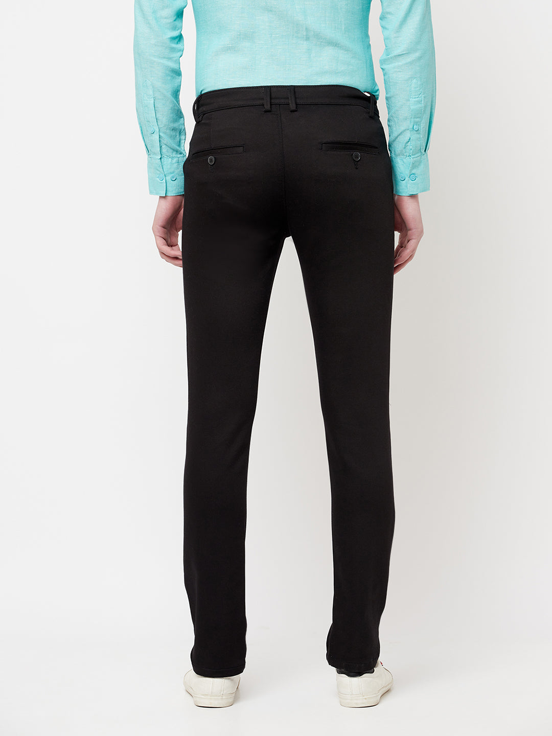 Black Casual Trousers - Men Trousers