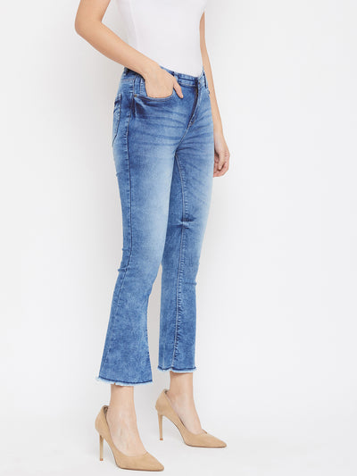 Blue Bootcut Jeans - Women Jeans