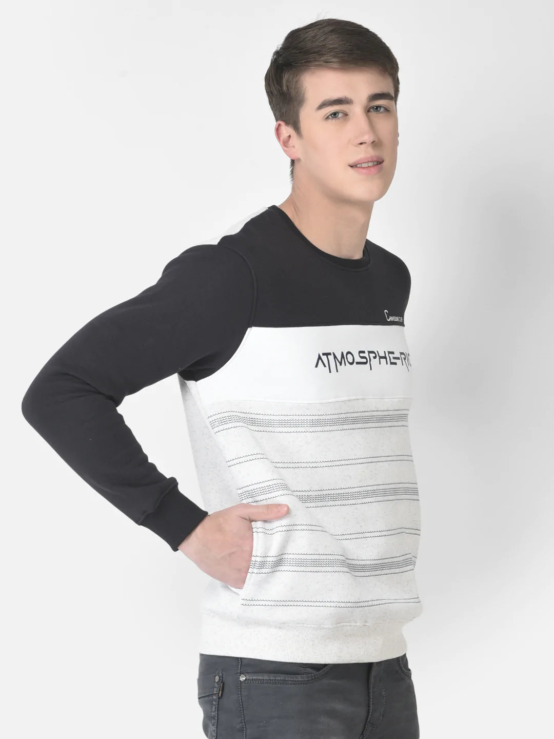  Grey Melange Atmospheric Sweatshirt 