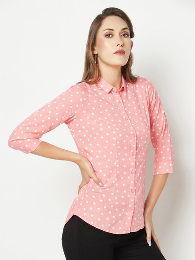  Pink Polka-Dotted Shirt