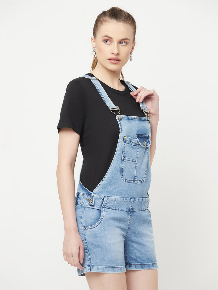 Blue Denim Dungarees - Women Dungarees
