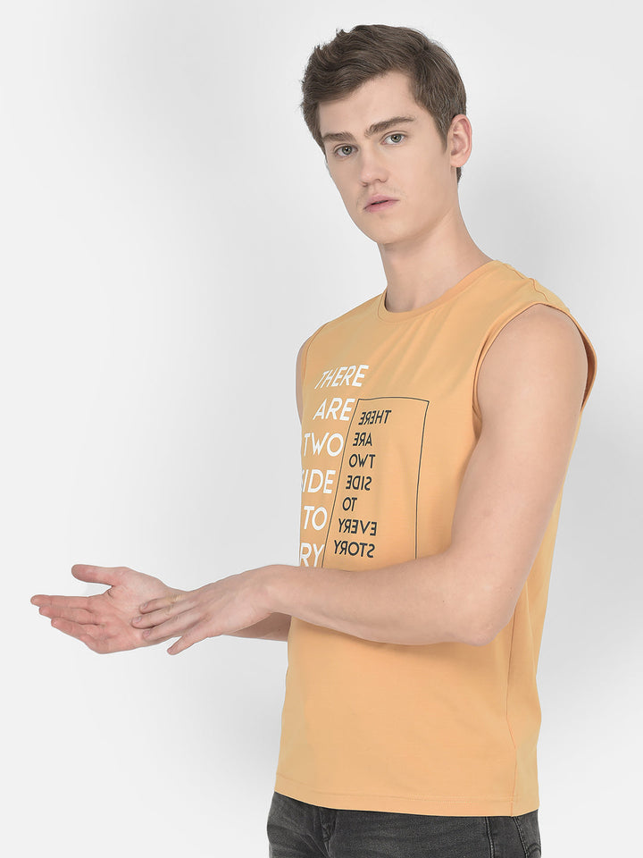  Mango Sorbet Typographic Tank T-Shirt