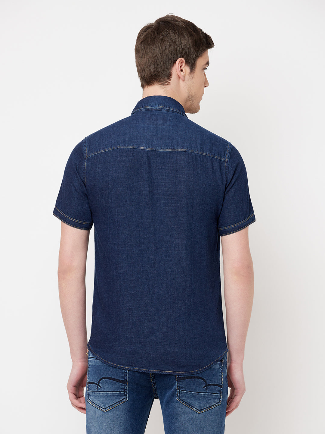 Navy Blue Casual Shirt - Men Shirts