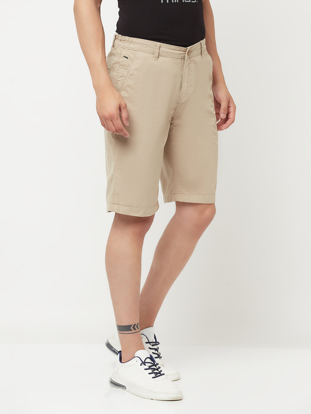 Beige Shorts - Men Shorts