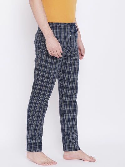 Checked Straight Lounge Pants - Men Lounge Pants