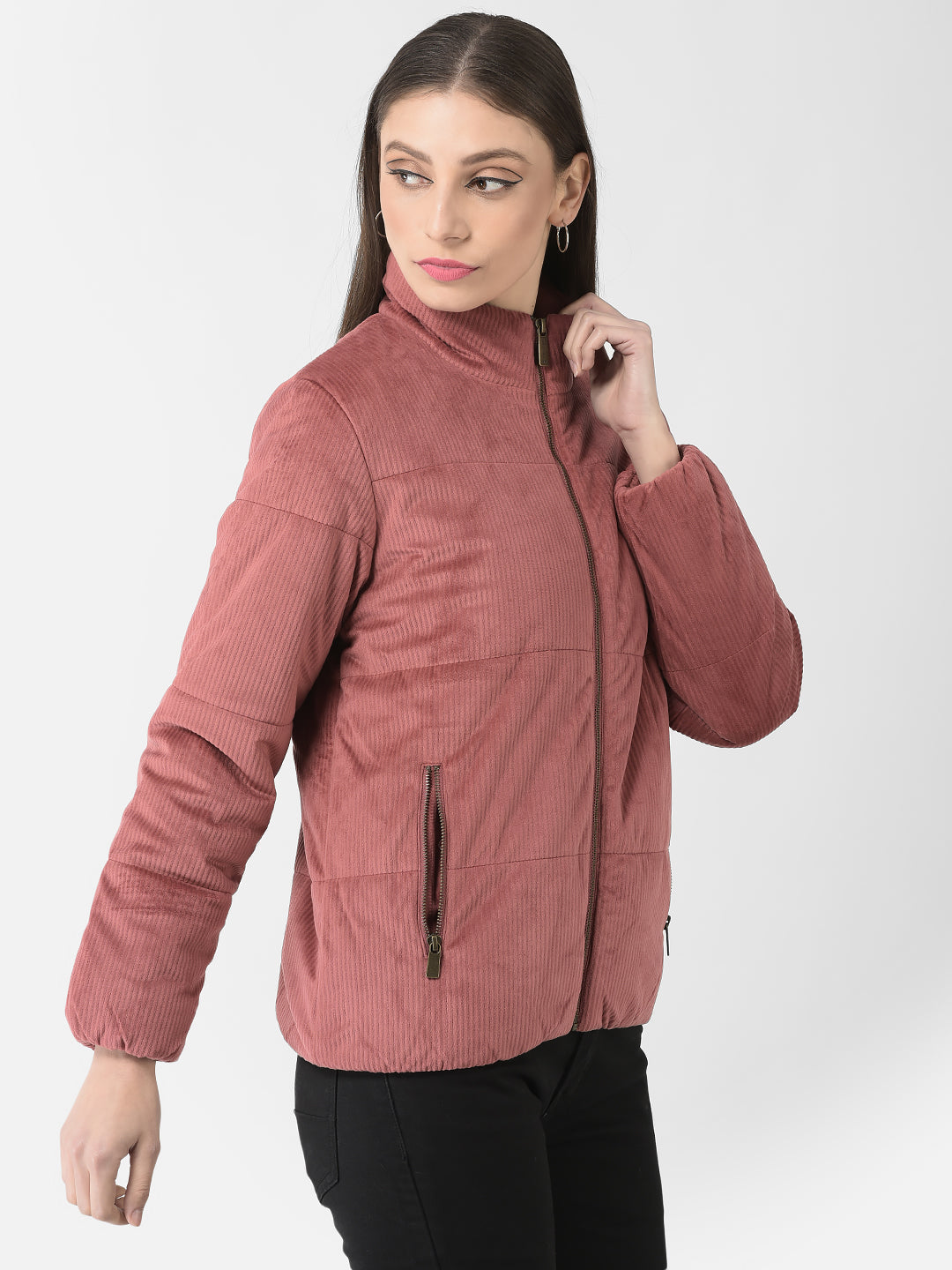  Orange Short Padded Jacket 