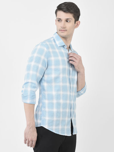  Sky Blue Flannel Shirt 