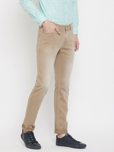 Khaki Slim Fit Jeans - Men Jeans