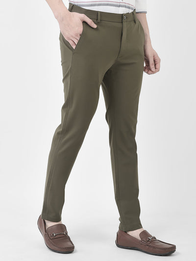  Plain Olive Green Trousers