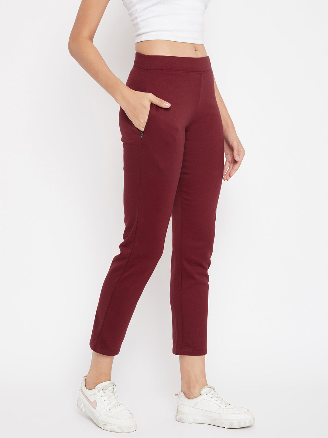 Maroon Track Pants - Women Track Pants