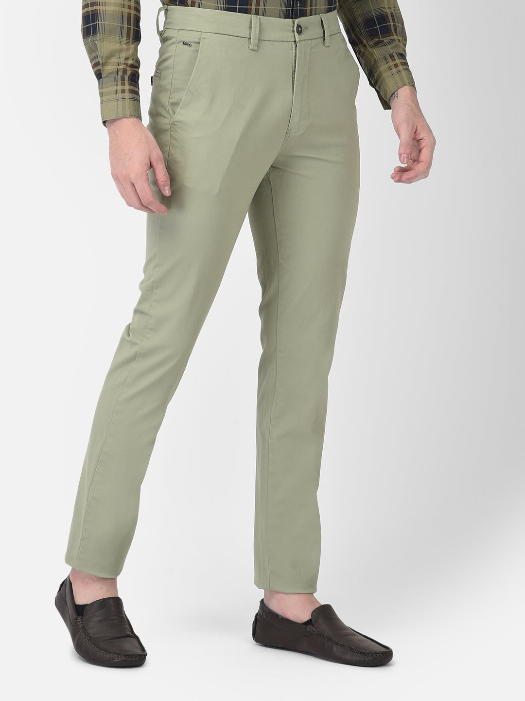 Green Trousers-Men Trousers-Crimsoune Club