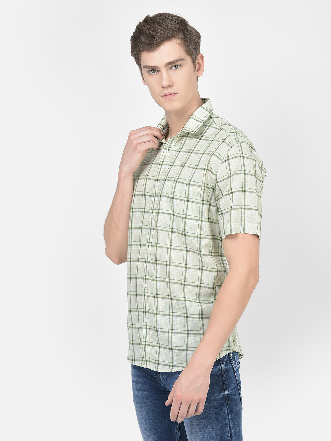  Pista Short-Sleeved Checked Shirt 