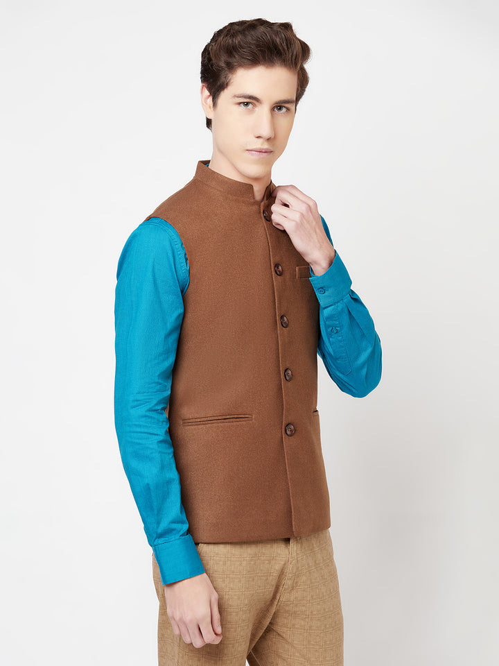 Brown Waist Coat - Men Waist Coat