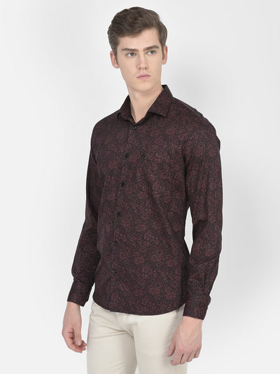  Wine Floral Shirt