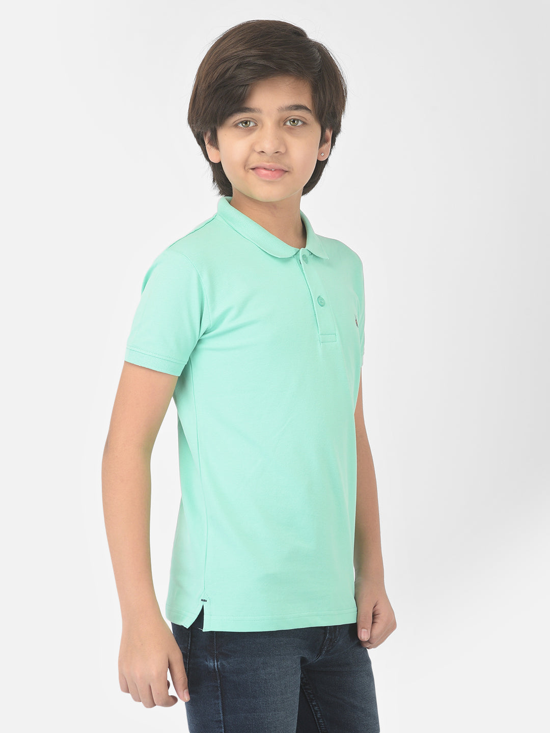 Mint Green Polo T-shirt - Boys T-Shirts