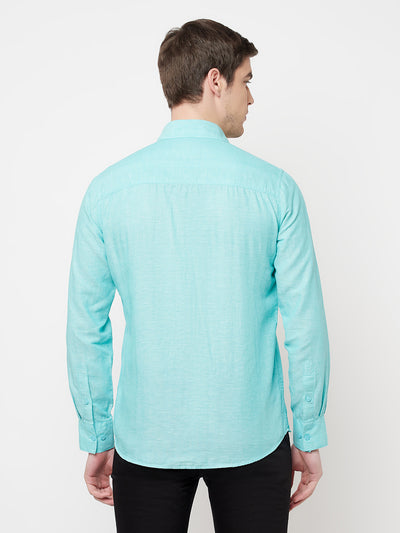 Blue Casual Shirt - Men Shirts