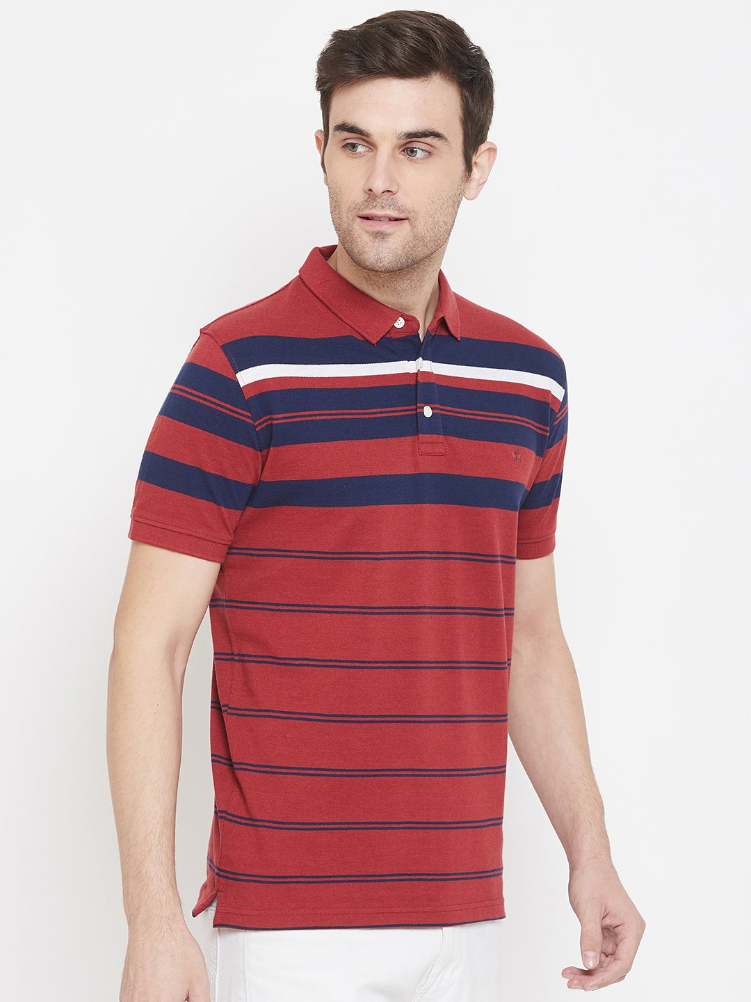 Red Striped T-shirt - Men T-Shirts