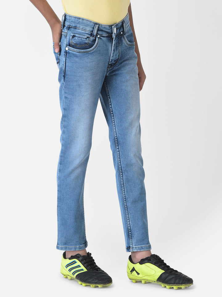 Blue Light Fade Jeans-Boys Jeans-Crimsoune Club