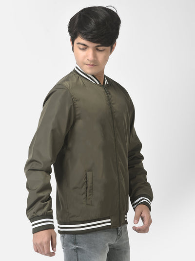  Olive Bomber Jacket