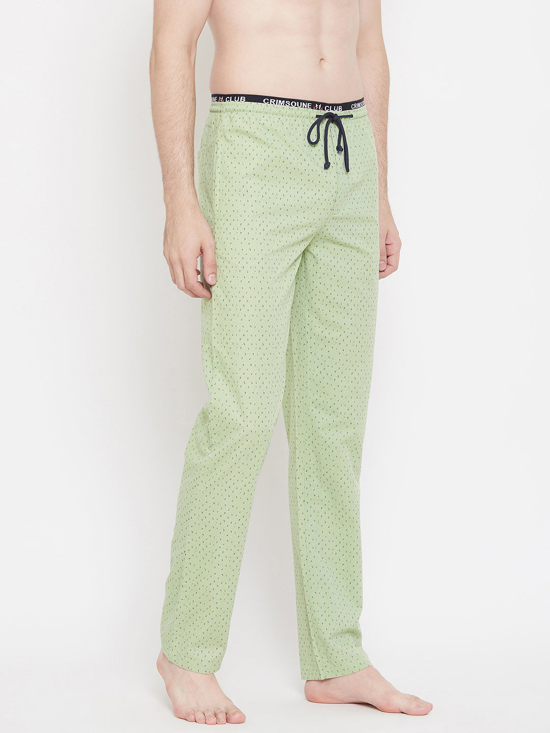 Green Printed Lounge Pants - Men Lounge Pants