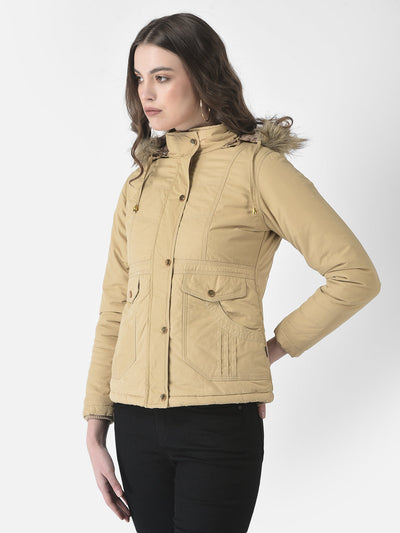  Lightly Padded Khaki Jacket