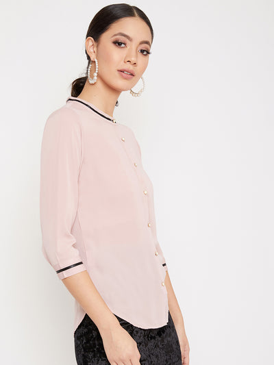 Pink Casual Top - Women Tops