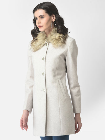  Melange Off-White Overcoat 