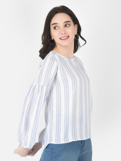 Blue Striped top - Women Tops