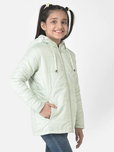  Mint Green A-Line Padded Jacket 