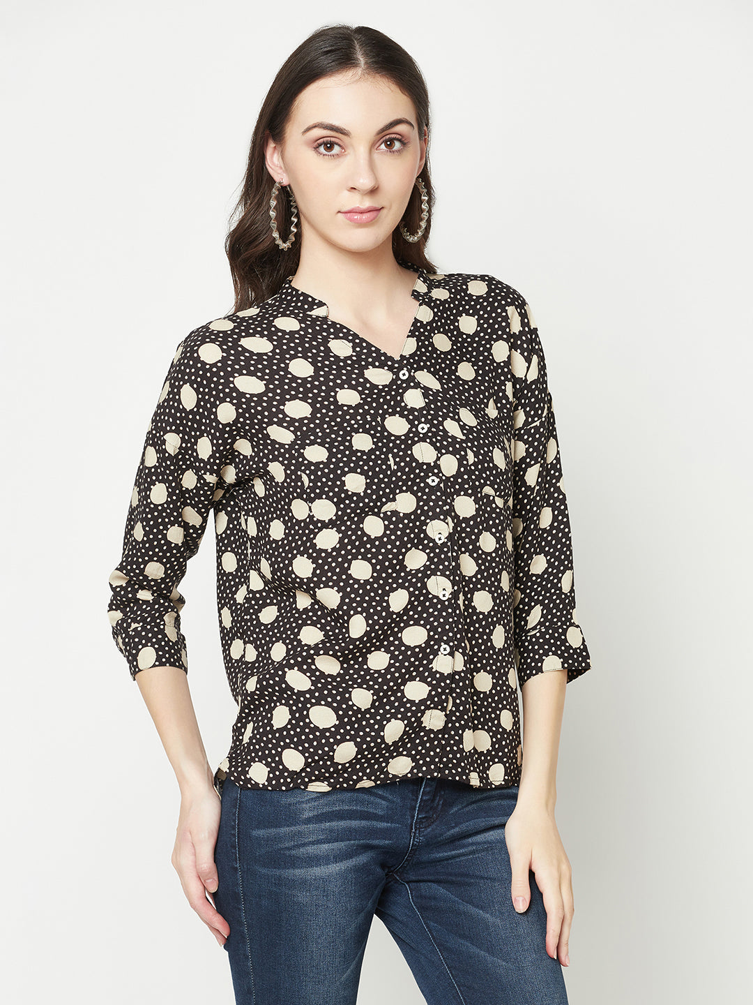  Black Polka Dots Shirt