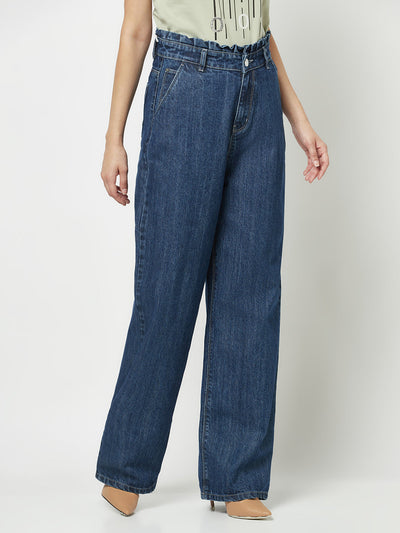  Blue Flared Waist Jeans