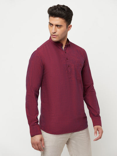 Maroon Kurta - Men Kurtas