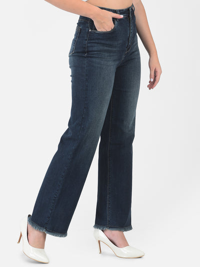 Blue Straight Jeans - Women Jeans