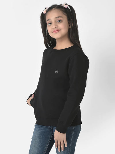  Black Brand-Logo Sweatshirt