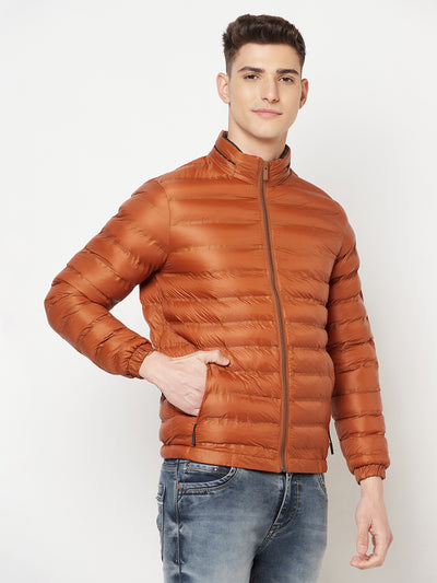 Brown Puffer Jacket - Men Jacket