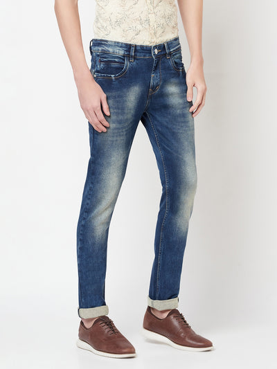 Blue Light Fade Jeans - Men Jeans